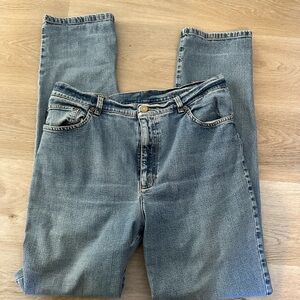 Vintage Ralph Lauren Women's Straight Leg Blue Jeans Size 12